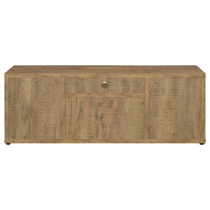 Noriega - 4 Door 60" TV Stand With Hidden Storage - Mango Color