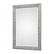 Silver Mossley metallic wall mirror by Uttermost featuring a sleek, reflective surface and modern design for contemporary decor.