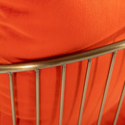 Loveland - Glam Orange Velvet Accent Chair — view 4