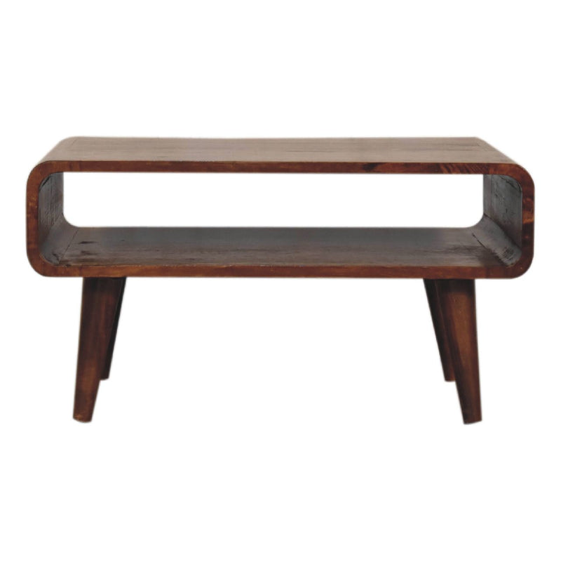Solid Wood Open Media Unit - R&R Furniture Gallery (Fountain Valley, CA)