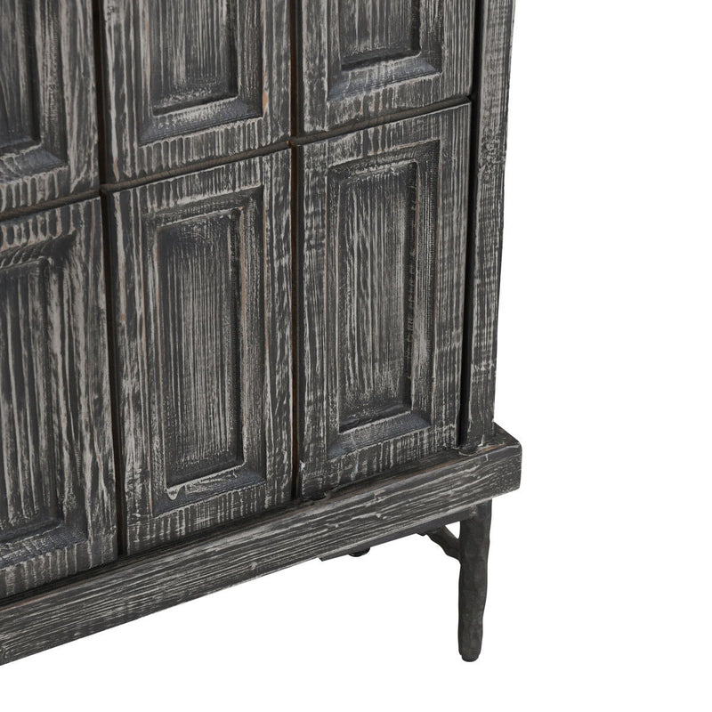 Willmark - 6 Door Iron Leg Sideboard - R&R Furniture Gallery (Fountain Valley, CA)