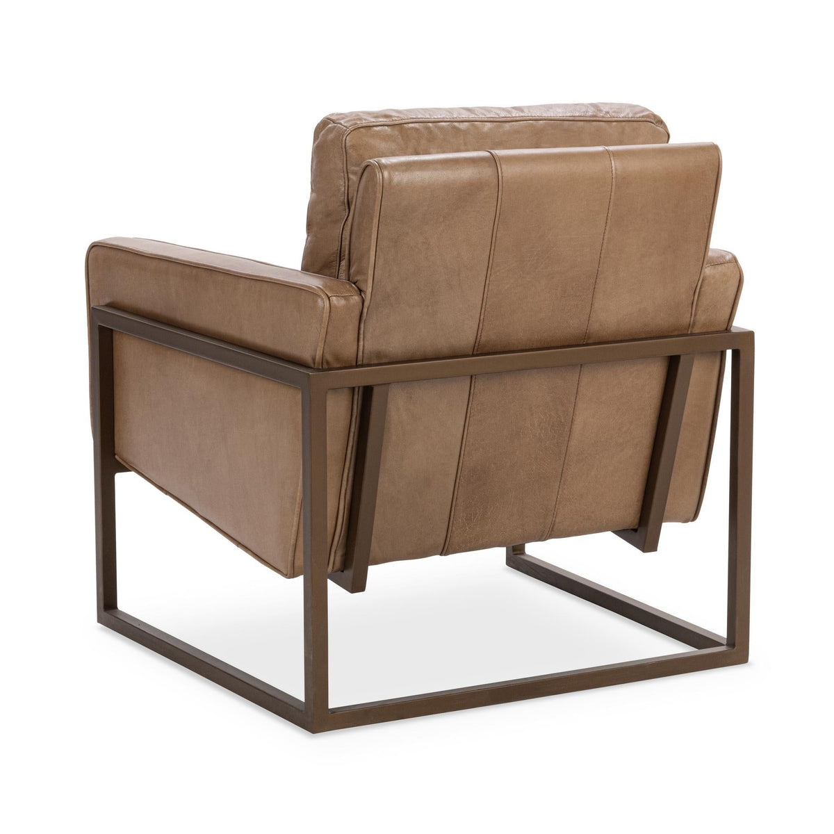Classic Home Ken club chair in a modern upholstered design with curved arms and sturdy legs