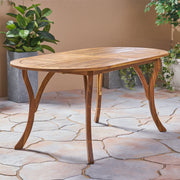 Outdoor Table With Smooth Lines, Slat Top - R&R Furniture Gallery (Fountain Valley, CA)