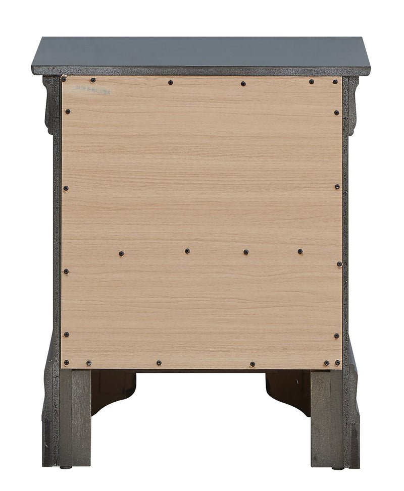 Decorative accent nightstand by Glory Furniture with a sleek wooden finish and modern design, featuring a single drawer and open shelf.