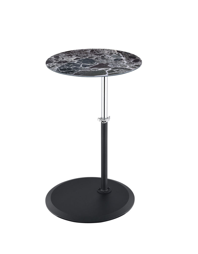 Orbit - 15.5" End Table With Height Adjustable Marble Textured Top - R&R Furniture Gallery (Fountain Valley, CA)