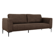 Jada - Modern Brown Fabric Loveseat — view 5