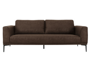 Jada - Modern Brown Fabric Loveseat — view 4