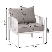 Outdoor Patio Club Chair, Waterproof Thick Cushion Deep Seating - R&R Furniture Gallery (Fountain Valley, CA)
