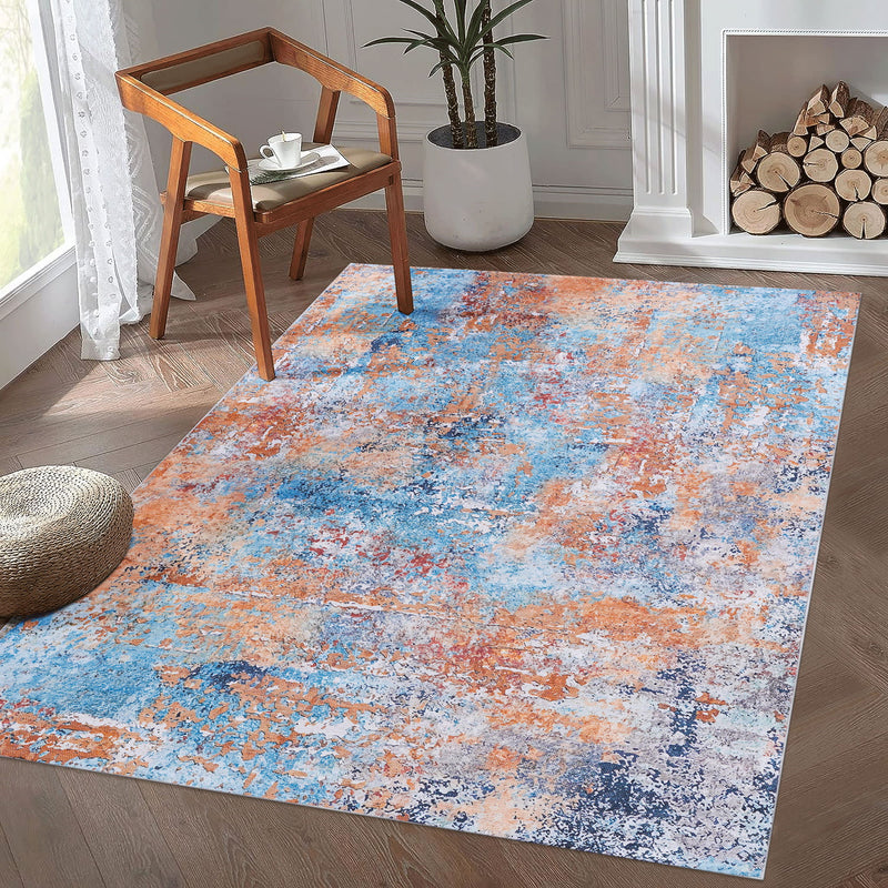 Maval - 6' X 9' Washable Area Rug - Multi - R&R Furniture Gallery (Fountain Valley, CA)