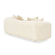 Sassani - Loveseat - Crepe / Gold - R&R Furniture Gallery (Fountain Valley, CA)