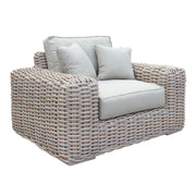 Portugal - Outdoor Beige Wicker Chair — view 2