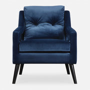 Uttermost O'Brien armchair featuring plush fabric upholstery and a stylish, modern design with wooden legs.