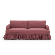 Gertrude TOV Furniture upcycled performance fabric stationary sofa with plush cushions and modern design.