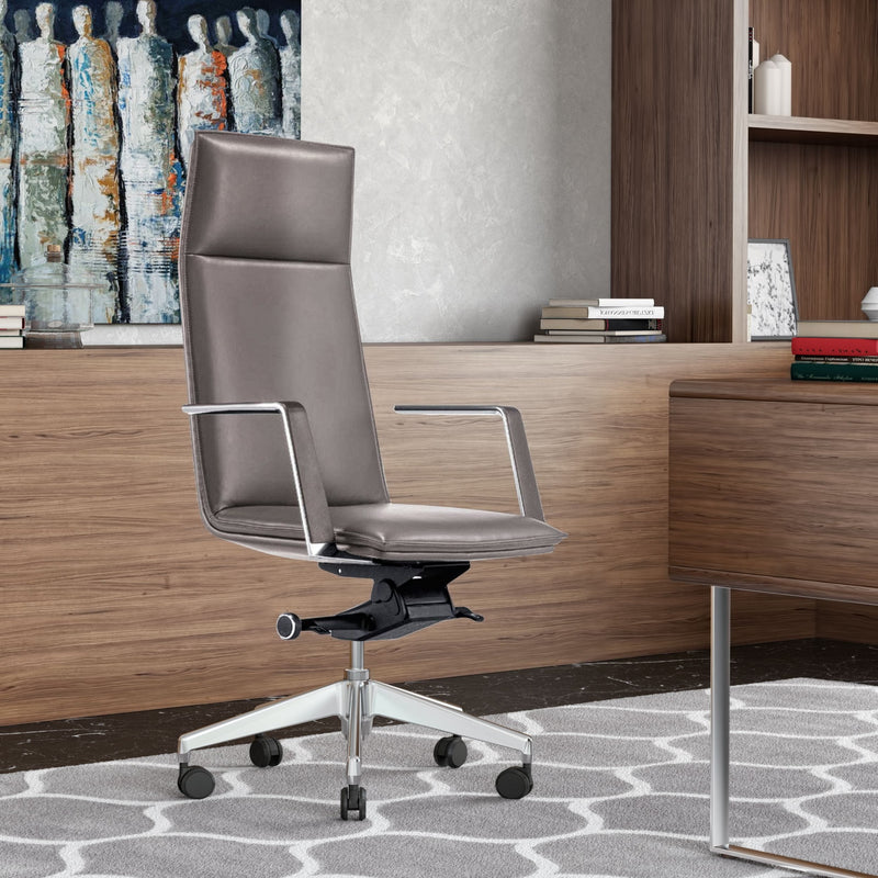 Gorsky- Modern Grey High Back Executive Office Chair — view 4