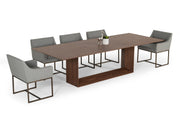 Channa - Modern Walnut Dining Table — view 3