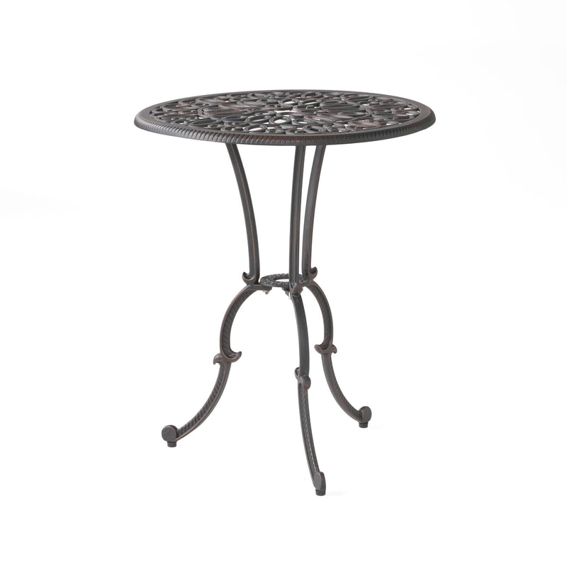 Charleston 3 Pieces Cast Bistro Set - Copper - R&R Furniture Gallery (Fountain Valley, CA)