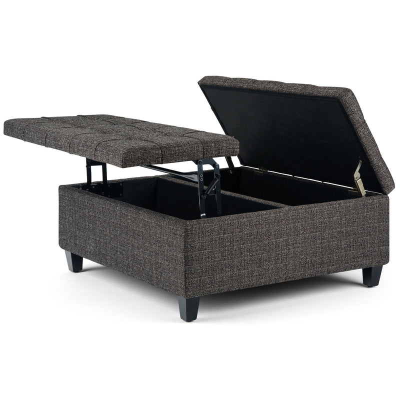 Harrison - Upholstered Coffee Table Storage Ottoman - R&R Furniture Gallery (Fountain Valley, CA)
