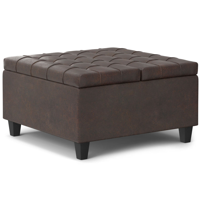 Harrison - Upholstered Coffee Table Storage Ottoman - R&R Furniture Gallery (Fountain Valley, CA)