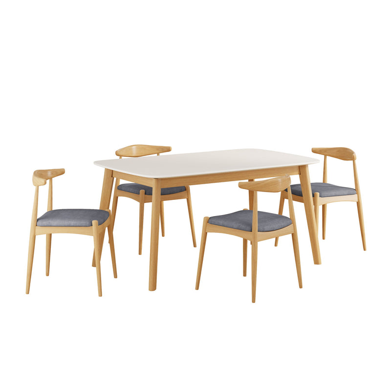 5 Piece Dining Set With Upholstered Chairs - R&R Furniture Gallery (Fountain Valley, CA)