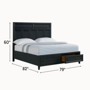 Storage Bed With Panel Headboard And Spacious Footboard Drawers - R&R Furniture Gallery (Fountain Valley, CA)