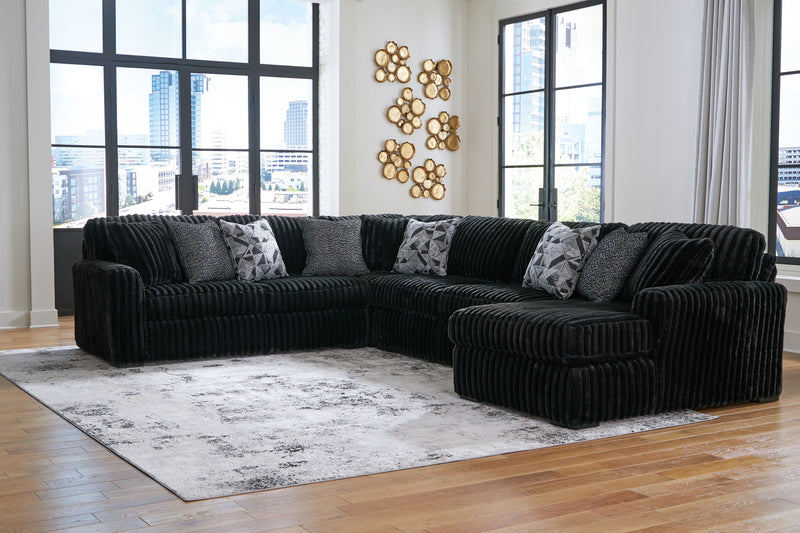 Midnight-Madness - Sectional Set - R&R Furniture Gallery (Fountain Valley, CA)