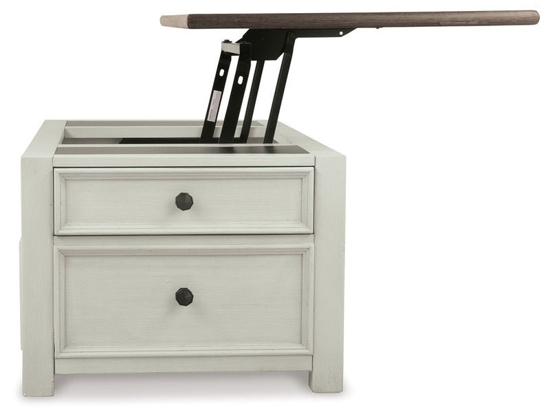 Bolanburg - Lift Top Cocktail Table - White / Brown / Beige - R&R Furniture Gallery (Fountain Valley, CA)