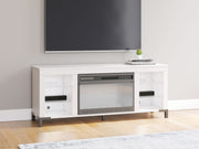 Brollevi - TV Stand With Fireplace - White - R&R Furniture Gallery (Fountain Valley, CA)