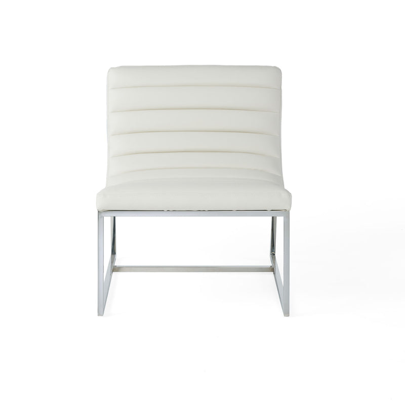 Wilmouth - Roll Occasional Chair - White - R&R Furniture Gallery (Fountain Valley, CA)