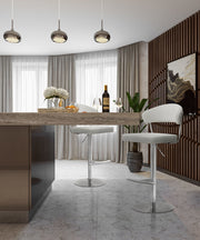 Cosmo - Stainless Steel Barstool - R&R Furniture Gallery (Fountain Valley, CA)