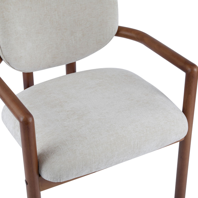 Upholstered Arm Dining Chairs (Set of 2) - R&R Furniture Gallery (Fountain Valley, CA)