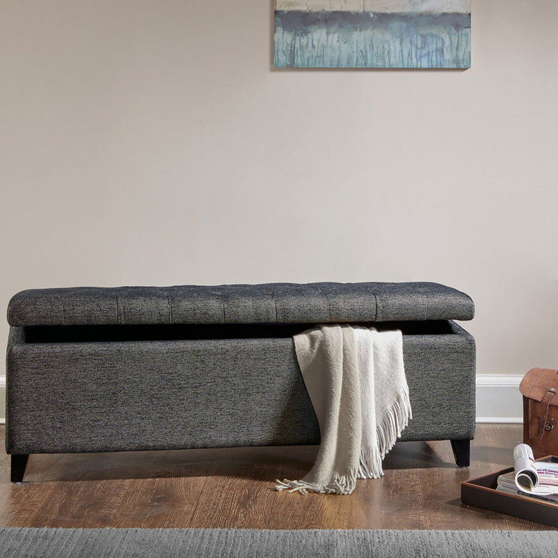 Elegant Design Tufted Top, Soft Close Storage Bench - R&R Furniture Gallery (Fountain Valley, CA)