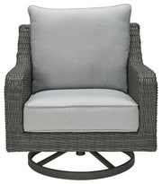 Elite Park - Swivel Lounge w/ Cushion - Gray - R&R Furniture Gallery (Fountain Valley, CA)
