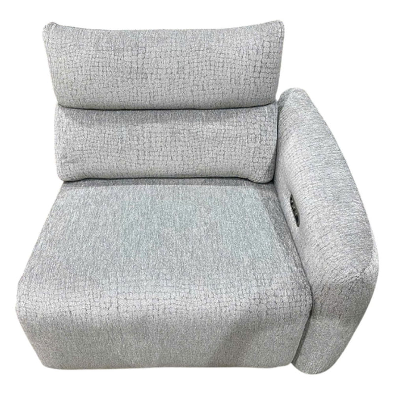 Fullar - RAF Modular Power Motion Recliner - Light Gary Chenille - R&R Furniture Gallery (Fountain Valley, CA)