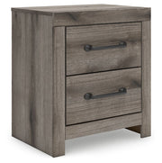Graystorm - Two Drawer Night Stand - Brown Gray - R&R Furniture Gallery (Fountain Valley, CA)