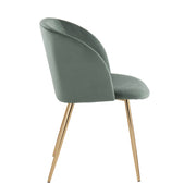 Set of two Lumi Source Fran contemporary elegant design chairs with sleek modern style and neutral upholstery.