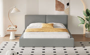 Upholstered Platform Bed, Grounded Bed With Solid Frame - R&R Furniture Gallery (Fountain Valley, CA)