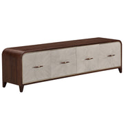 Houston - Media Cabinet - Walnut - R&R Furniture Gallery (Fountain Valley, CA)