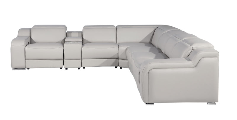 1116 - Power Reclining Italian Leather Sectional - R&R Furniture Gallery (Fountain Valley, CA)