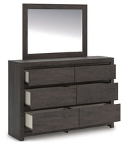 Fraluna - Dresser And Mirror - Charcoal - R&R Furniture Gallery (Fountain Valley, CA)