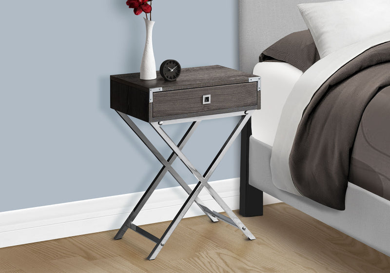 Accent Side Table, Storage Drawer, Stylish Design Contemporary & Modern - R&R Furniture Gallery (Fountain Valley, CA)