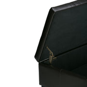 Dover - Square Coffee Table Storage Ottoman - Tanners Brown - R&R Furniture Gallery (Fountain Valley, CA)