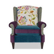 Anya - Boho Chic Wingback Accent Arm Chair - R&R Furniture Gallery (Fountain Valley, CA)