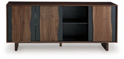 Welby - Accent Cabinet - Brown / Charcoal - R&R Furniture Gallery (Fountain Valley, CA)