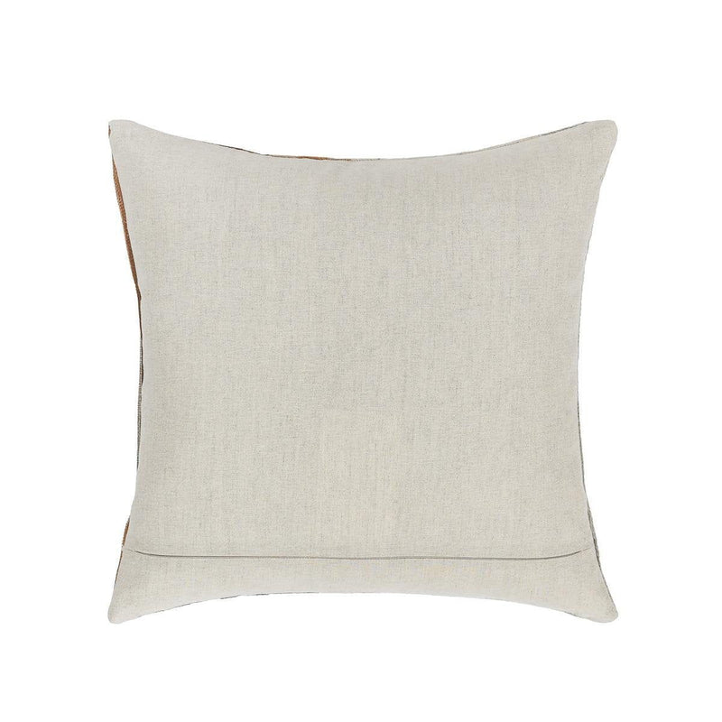 Radiant Oasis - 20" x 20" Meru Hide Pillow - Tan Multi - R&R Furniture Gallery (Fountain Valley, CA)