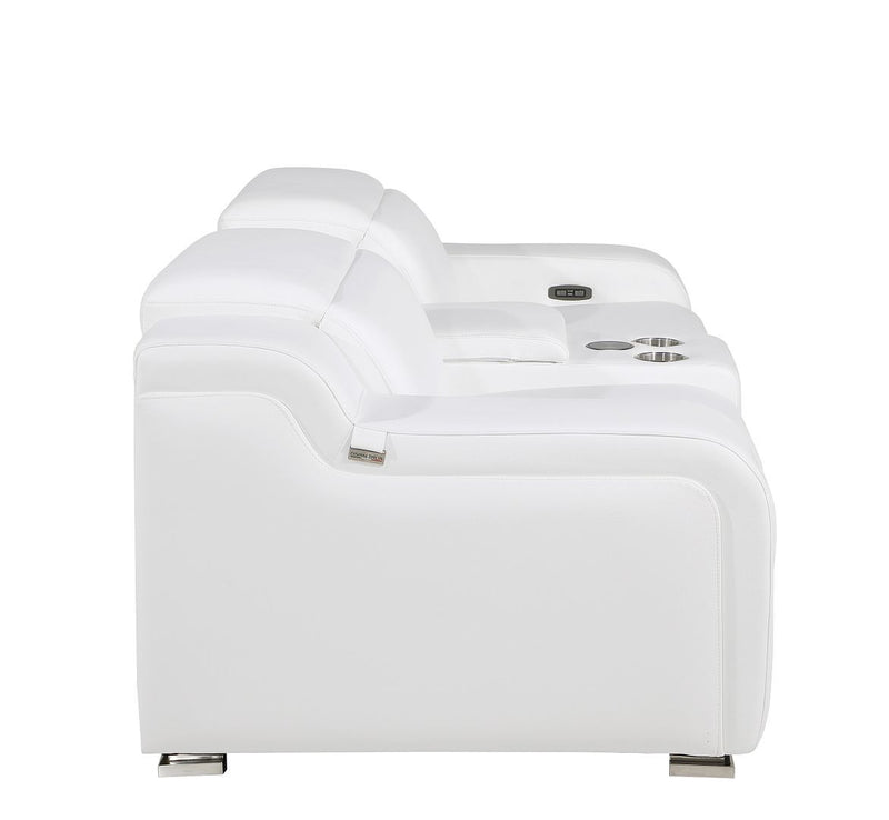 1116 - 3-Piece Modular Power Reclining Console Loveseat In With 2 Power Recliners & Power Headrests