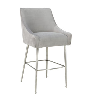 Beatrix - Pleated Velvet Stool - R&R Furniture Gallery (Fountain Valley, CA)