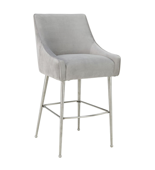 Beatrix - Pleated Velvet Stool - R&R Furniture Gallery (Fountain Valley, CA)