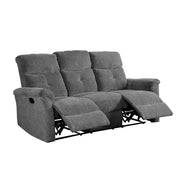 Treyton - Motion Sofa - Gray Chenille - R&R Furniture Gallery (Fountain Valley, CA)