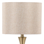 Lumi Source Lenuxe contemporary modern table lamp set with sleek design and neutral shades, perfect for modern living spaces.