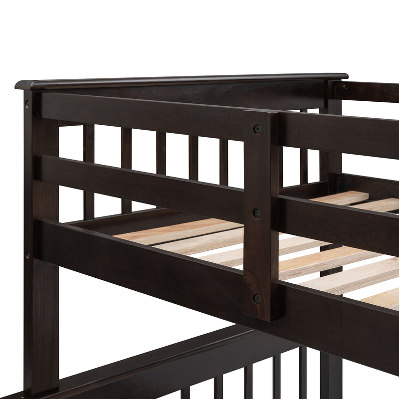 Stairway Bunk Bed With Storage And Guard Rail For Bedroom - R&R Furniture Gallery (Fountain Valley, CA)